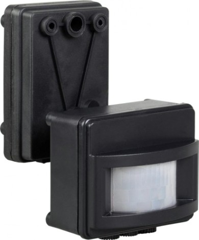 Датчик движения IEK ДД 017 120° IP44 черный [LDD13-017-1100-002]