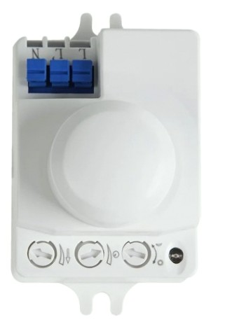 Датчик движения настенно-потолочный REXANT 11-9218 микроволновый ДДНПМ 01, 180°/360°, 1200Вт, 3-6м Датчик движения настенно-потолочный REXANT 11-9218 микроволновый ДДНПМ 01, 180°/360°, 1200Вт, 3-6м