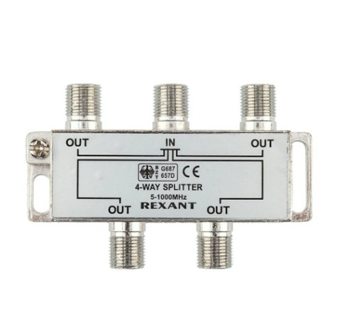 Делитель REXANT 05-6003 ТВх4 под Fразъем, 5-1000МГц