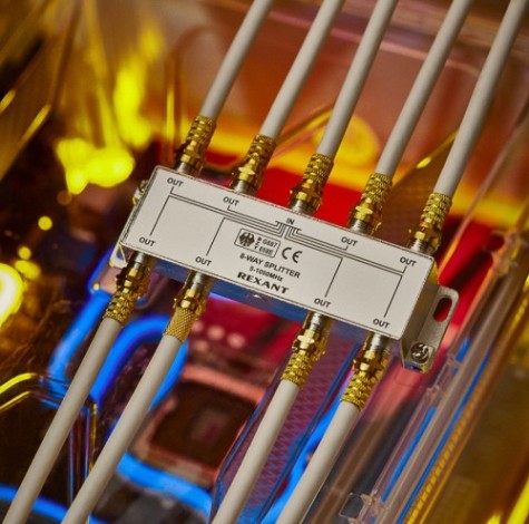 Делитель REXANT 05-6005 ТВх8 под F-разъем, 5-1000МГц