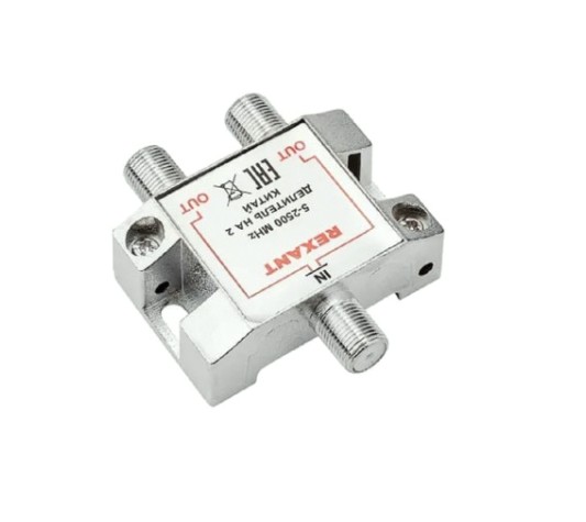 Делитель REXANT 05-6201 ТВх2 под F-разъем, 5-1000МГц СПУТНИК