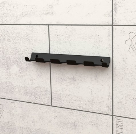 Держатель для садового инструмента EMBODIMENT EMB-GT-BW-B на пять предметов, настенный, черный Держатель для садового инструмента EMBODIMENT EMB-GT-BW-B на пять предметов, настенный, черный