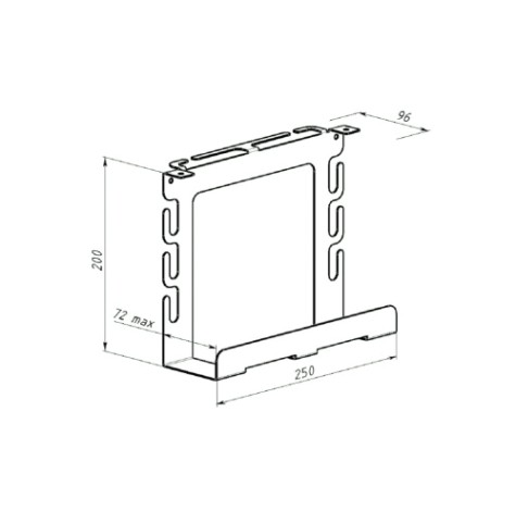 Держатель EMBODIMENT EMB-CSP-B для рабочего стола и сетевого фильтра, черный Держатель EMBODIMENT EMB-CSP-B для рабочего стола и сетевого фильтра, черный