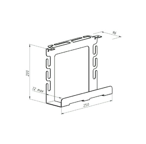 Держатель EMBODIMENT EMB-CSP-W для рабочего стола и сетевого фильтра, белый Держатель EMBODIMENT EMB-CSP-W для рабочего стола и сетевого фильтра, белый