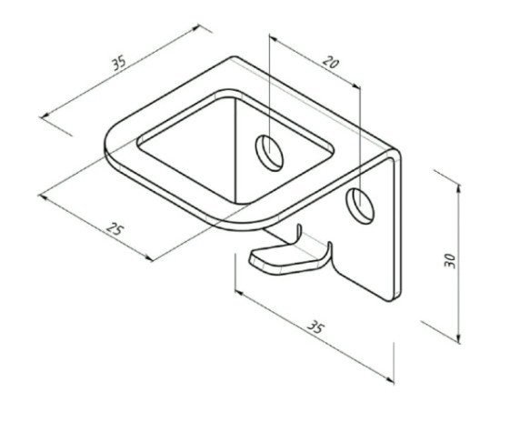 Держатель EMBODIMENT EMB-SPH-W-W для обувных ложек и зонтов, настенный, белый Держатель EMBODIMENT EMB-SPH-W-W для обувных ложек и зонтов, настенный, белый