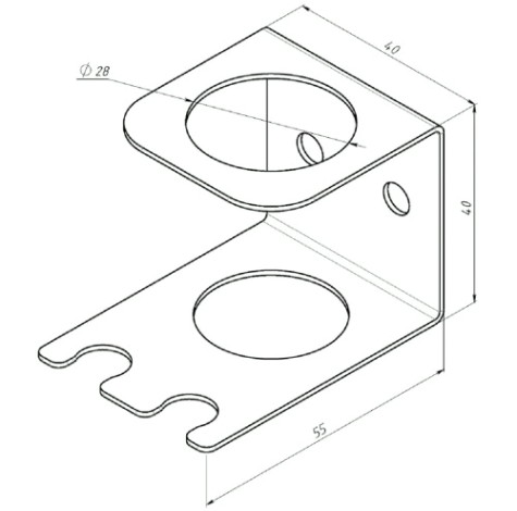Держатель EMBODIMENT EMB-TBORLB-W-W для электрических зубных щеток и насадок, белый