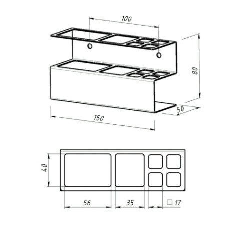 Держатель EMBODIMENT EMB-TBRUH-W-W для зубных щеток и аксессуаров для ванны, белый