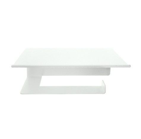 Держатель EMBODIMENT EMB-TP-B-W для туалетной бумаги, с полкой хранения, белый