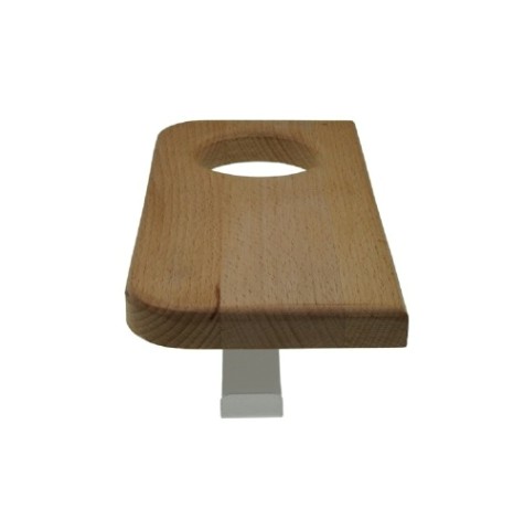 Держатель EMBODIMENT EMB-TP-WA-AW для туалетной бумаги из массива ясеня с полкой, бе