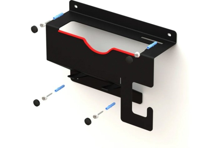 Держатель EMBODIMENT EMB-USM-SW-B для УШМ до 125мм, настенный, черный
