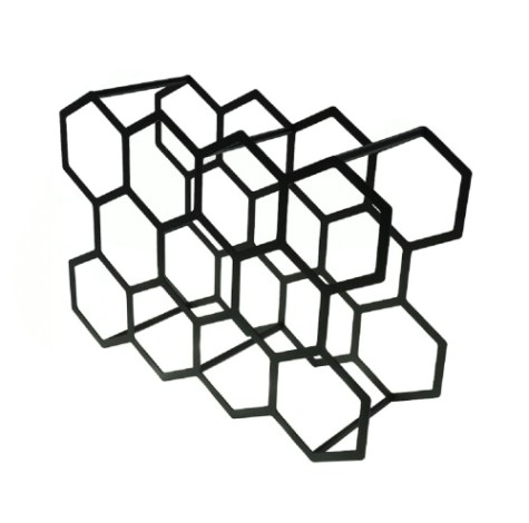 Держатель EMBODIMENT EMB-WINE-H-B для бутылок, 11 сот для хранения, черный