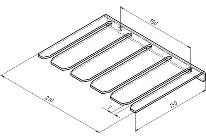 Держатель EMBODIMENT EMB-WOCL-B для F-образных струбцин, настенный, черный