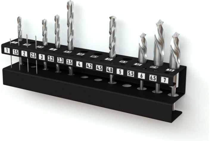 Держатель EMBODIMENT EMB-WODRB-B для хранения сверл, настенный, черный Держатель EMBODIMENT EMB-WODRB-B для хранения сверл, настенный, черный