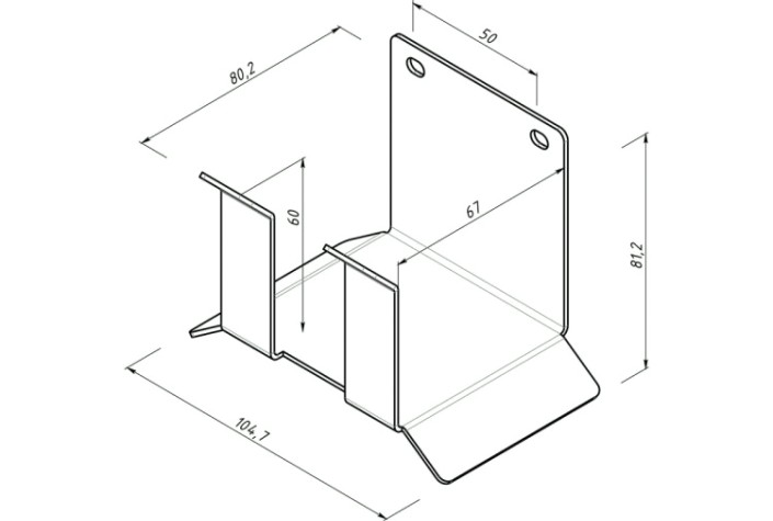 Держатель EMBODIMENT EMB-WOH-PNT-B для хранения пневм. шланга, настенный, черный