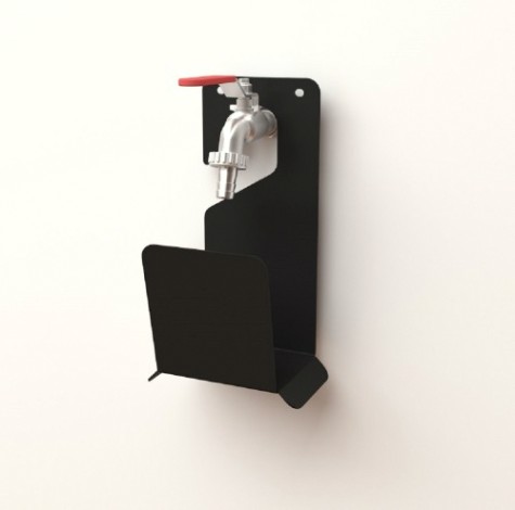 Держатель EMBODIMENT EMB-WOH-S-B для хранения садового шланга, черный Держатель EMBODIMENT EMB-WOH-S-B для хранения садового шланга, черный