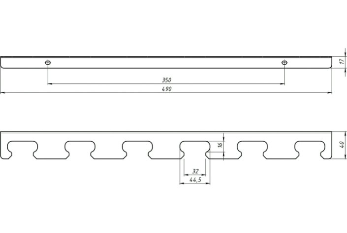 Держатель EMBODIMENT EMB-WOPLS-B для ручного инструмента, настенный, черный