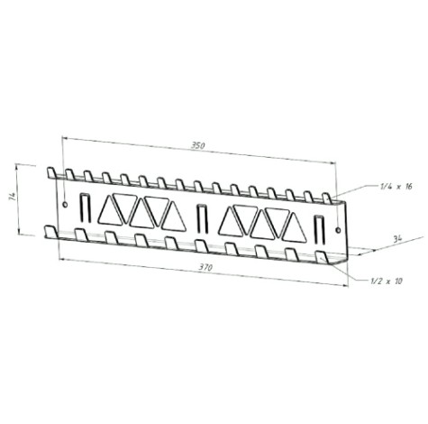 Держатель-органайзер EMBODIMENT EMB-WOEH-B торцевых головок, настенный, Держатель-органайзер EMBODIMENT EMB-WOEH-B торцевых головок, настенный,