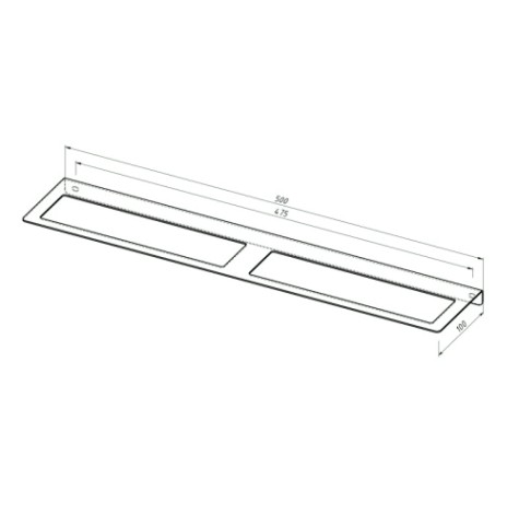 Держатель-органайзер REXANT настенный, черный для мотков скотча [38-0646]