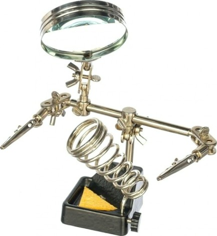 Держатель REXANT "Третья рука" с лупой х2.5 12-0252 [12-0252]