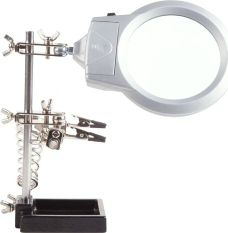 Держатель REXANT "Третья рука" с лупой х2.5 12-0253 [12-0253]
