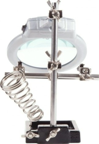 Держатель REXANT "Третья рука" с лупой х2.5 12-0253 [12-0253]