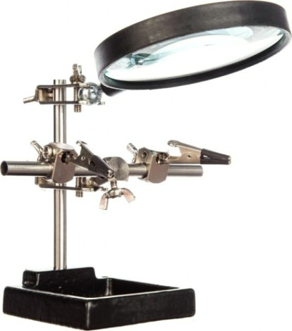 Держатель REXANT "Третья рука" с лупой х3 12-0254 [12-0254]