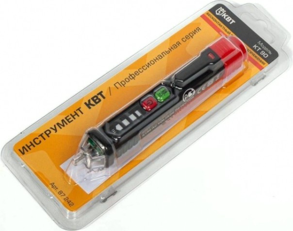 Детектор КВТ КТ 90 PROLINE напряжения бесконтактный [87242]