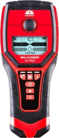 Детектор металла, проводки и дерева ADA Wall Scanner 120 PROF [А00485]