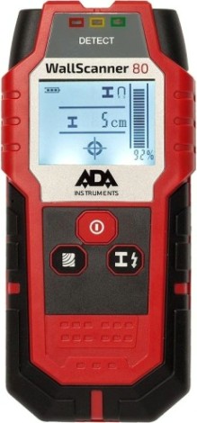 Детектор металла, проводки и дерева ADA Wall Scanner 80 [А00466]