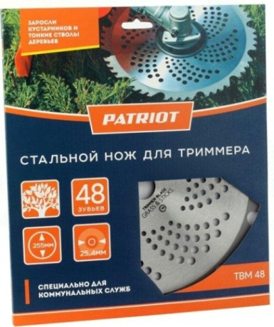 Диск кустореза PATRIOT TBM-48 (255/25.4 - 48T) [809115228]