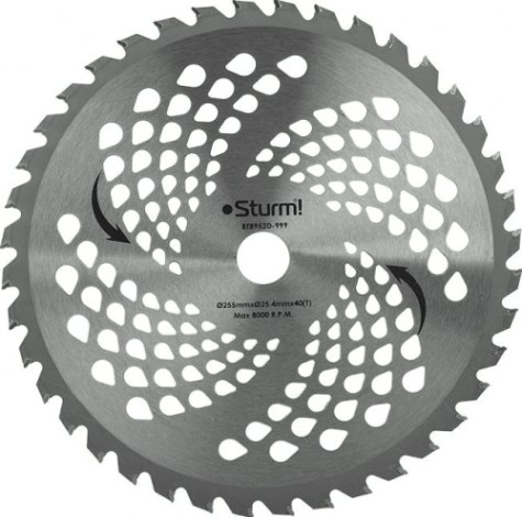 Диск кустореза Sturm 255/25,4/40 (BT8952D-999) [BT8952D-999]