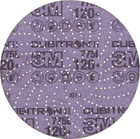Диск на сетчатой основе 3M Cubitron II Hookit 775L 120+, 150 мм, КлинСэндинг, № 86 (уп5шт) [7100045073]