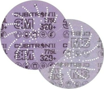 Диск на сетчатой основе 3M Cubitron II Hookit 775L 320+, 150 мм, КлинСэндинг, № 47 (уп.5шт) [7100141692]