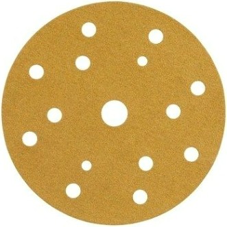 Диск на велюровой основе 3M 50 443 Круг 255P+ Hookit™ абразивный, золотой, 15 отвер, [7000034323]