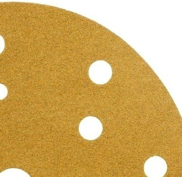 Диск на велюровой основе 3M 50 445 Круг 255P+ Hookit™ абразивный, золотой, 15 отвер, [7000034324]