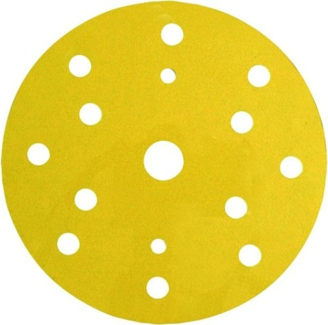 Диск на велюровой основе 3M 50 451 Круг 255P+ Hookit™ абразивный, золотой, 15 отвер, [7000034329]