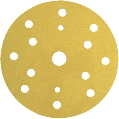 Диск на велюровой основе 3M 50 453 Круг 255P+ Hookit™ абразивный, золотой, 15 отвер, [7000034331]