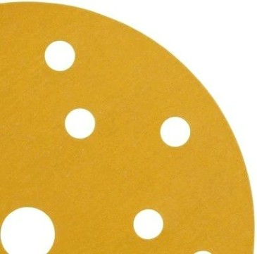 Диск на велюровой основе 3M 50 453 Круг 255P+ Hookit™ абразивный, золотой, 15 отвер, [7000034331]