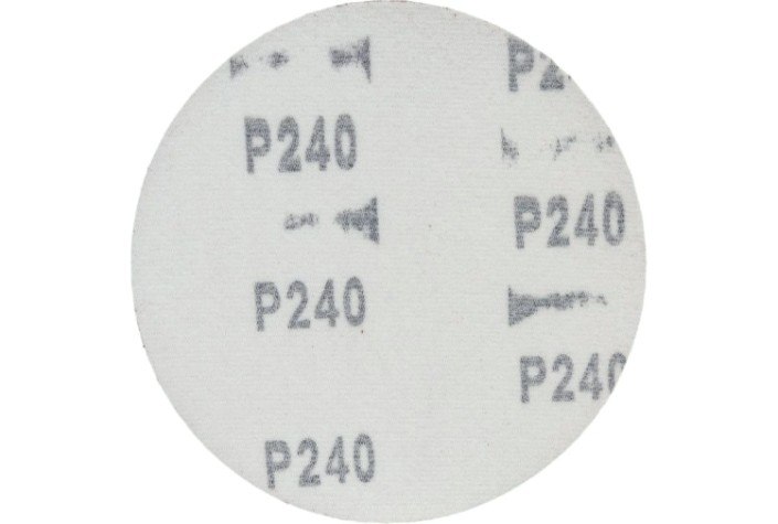 Диск на велюровой основе Kranz KR-91-1151 абразивный на липучке, p240, 125мм, 10 шт.