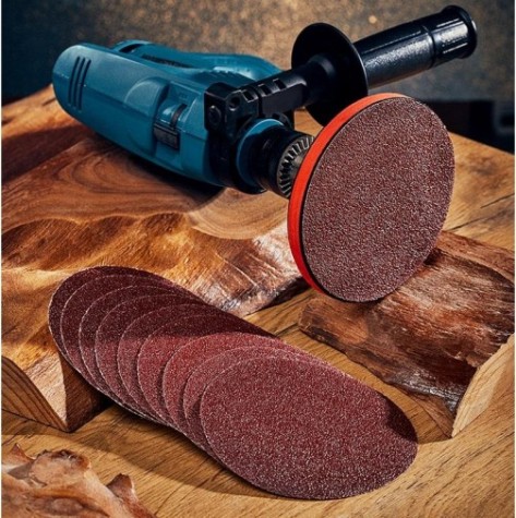 Диск на велюровой основе REXANT P40 на липучке, без отверстий, 125 мм, 10 шт. [91-1144]