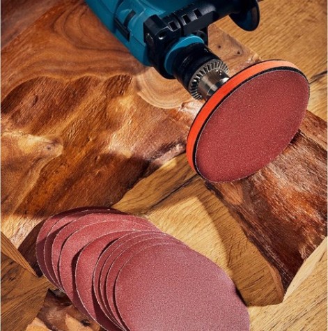 Диск на велюровой основе REXANT P400 на липучке, без отверстий, 125 мм, 10 шт. [91-1153]