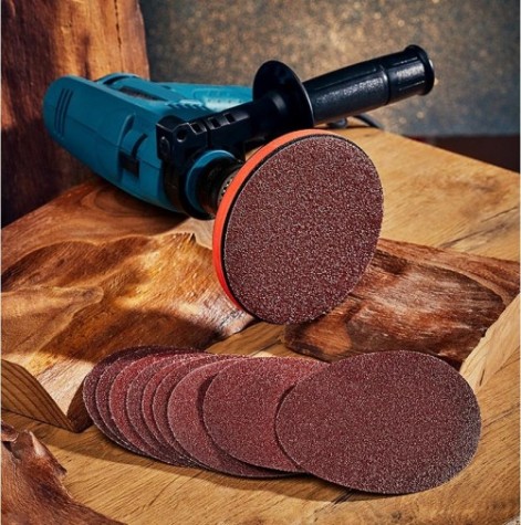 Диск на велюровой основе REXANT P60 на липучке, без отверстий, 125 мм, 10 шт. [91-1145]