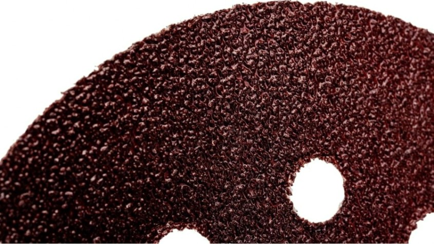 Диск на велюровой основе Sturm 9010-1258-040 "под липучку", d125мм, p40, 8 отв., 5 штук.