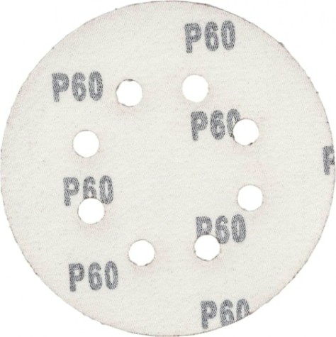 Диск на велюровой основе Sturm 9010-1258-060 "под липучку", d125мм, p60, 8 отв., 5 штук.