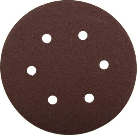 Диск на велюровой основе ЗУБР МАСТЕР 6 отверстий, р100, 150 мм, 5 шт. [35566-150-100]