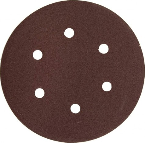 Диск на велюровой основе ЗУБР МАСТЕР 6 отверстий, р120, 150мм, 5 шт [35566-150-120]