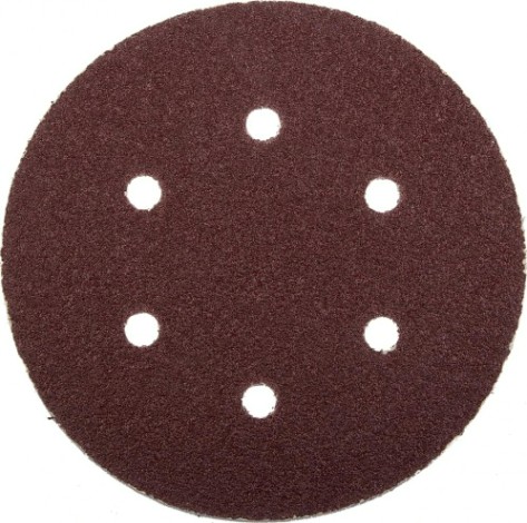 Диск на велюровой основе ЗУБР МАСТЕР 6 отверстий, р60, 150мм, 5 шт [35566-150-060]