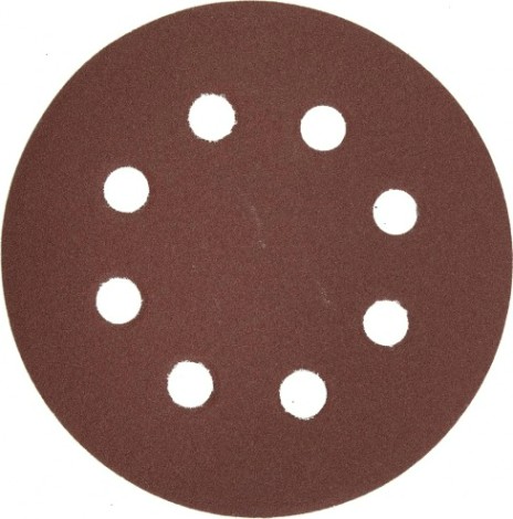 Диск на велюровой основе ЗУБР МАСТЕР 8 отверстий, р180, 125мм, 5 шт [35562-125-180]