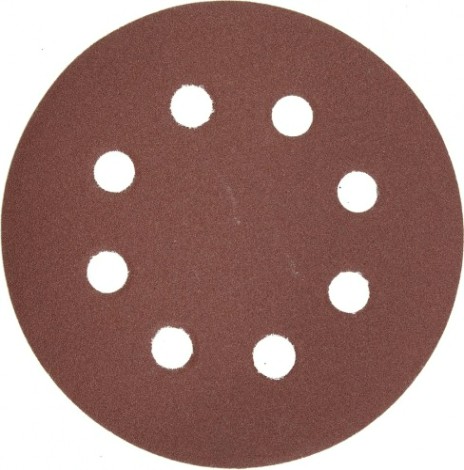 Диск на велюровой основе ЗУБР МАСТЕР 8 отверстий, р320, 125мм, 5 шт [35562-125-320]