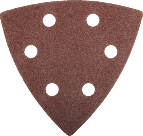 Диск на велюровой основе ЗУБР Мастер треугольник 6 отверстий, р120, 93х93х93мм, 5шт. [35583-120]